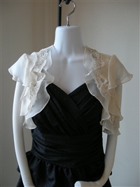 お呼ばれドレス パーティドレス ボレロ ショール ファーボレロ