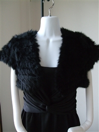 お呼ばれドレス パーティドレス ボレロ ショール ファーボレロ