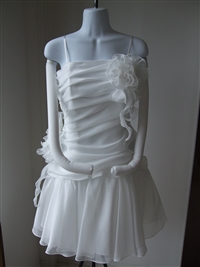 長野県 松本市 ドレス 二次会 2次会 お呼ばれドレス パーティドレス ボレロ ショール ファーボレロ バッグ ミュール 靴